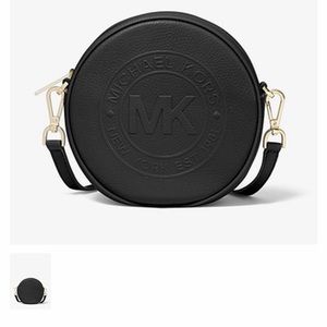 Michael Kors black leather crossbody bag New!